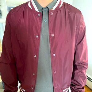 NWOT Goodfellow & Co Burgundy Bomber Jacket - Size M